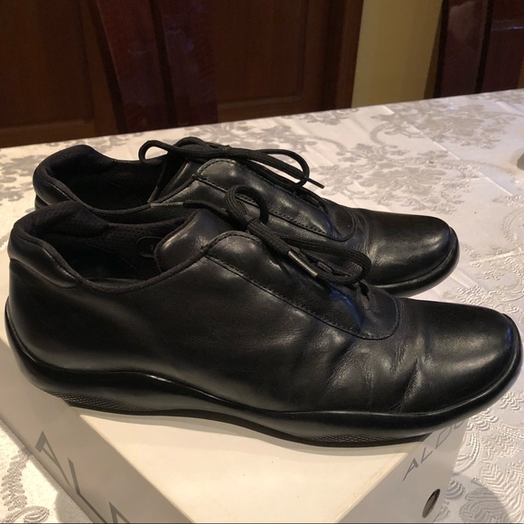 Prada Other - Prada Men’s Black Leather Shoes Size 10✨